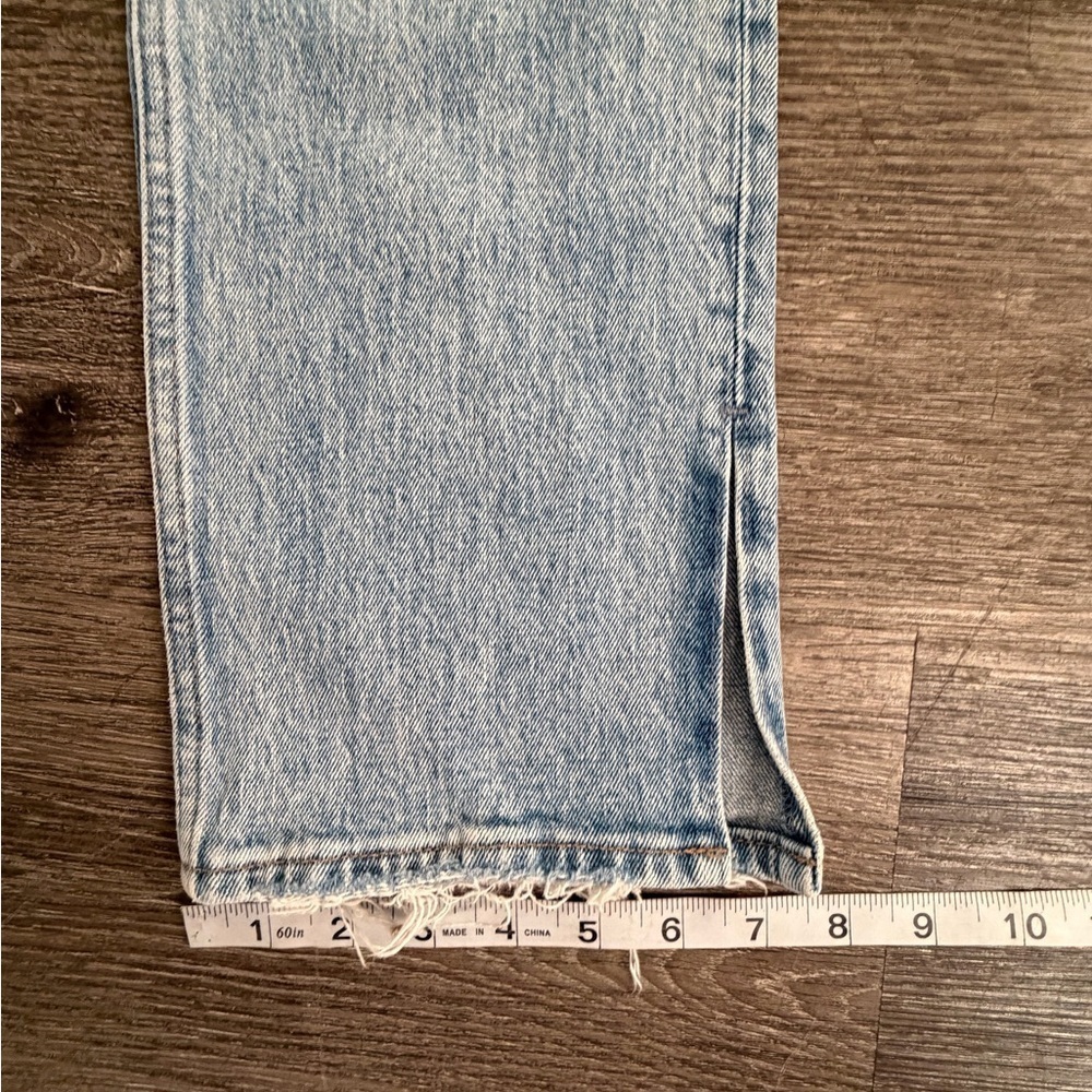 Abercrombie & Fitch Light Blue Straight Leg Jeans - Picture 3 of 6